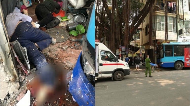 Passenger bus rams into Hanoi sidewalk eatery, several injured